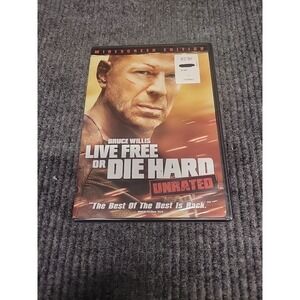 Live Free Or Die Hard DVD Widescreen Unrated Bruce Willis Action Movie Region 1
